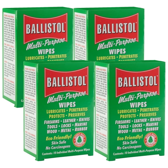 Ballistol Multi-Purpose Wipes Oil Lubricant (4 pack)