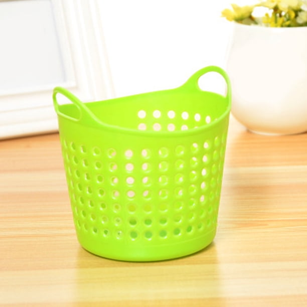 Plain Desktop Rocking Lid Small Trash Can Living Room Coffee Table Basket Household Table Mini Trash Can