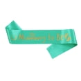 thumbnail image 2 of Billuyoard Faja de satén suave para usar para fiesta de bodas Diviértete Sé faja de satén Novia para ser equipo Fácil de limpiar Kits de decoración para fiestas Oro verde, tipo 6 30 pulgadas, 2 of 6