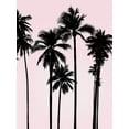 thumbnail image 2 of Jensen, Mia 19x24 Gold Ornate Wood Framed with Double Matting Museum Art Print Titled - Tall Palms Black on Pink I, 2 of 4