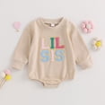 thumbnail image 3 of Sudadera o mameluco para bebé niña con dos calabazas, Lil Sis, 3-6 M, 3 of 7