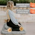 thumbnail image 3 of Florensi Zabuton Meditation Mat 32x32x3 Large Floor Cushion, Washable Velvet Cover, Grey, 3 of 6