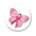 thumbnail image 1 of Rinsvye Breast Cancer Awareness Red Rhinestone Shawl Ribbon Pin Round Badge Brooches for Men for Public Event Fundraiser, 1 of 4