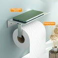 thumbnail image 5 of Toilet Paper With Shelf Wall Mounted Toilet Paper Roll Toilet Tissue For Bathroom Washroom, Usupdd 2025 Toilet Paper With Shelf Wall, 5 of 7