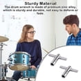 thumbnail image 4 of Fearlessin 2 Pieces Drum T Shaped Wrench Key Head Tuning Musical Considerate Design Percussion Universal Spanner Spare Parts Accessories, 4 of 6