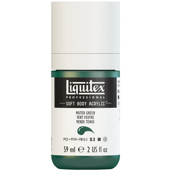 Liquitex Professional Soft Body Acrylic Color, 2 oz., Muted Green