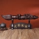 thumbnail image 1 of Ebony wood carved Wenchang brush ornament, rosewood large brush for wealth, Chinese style home study decoration crafts., 1 of 4