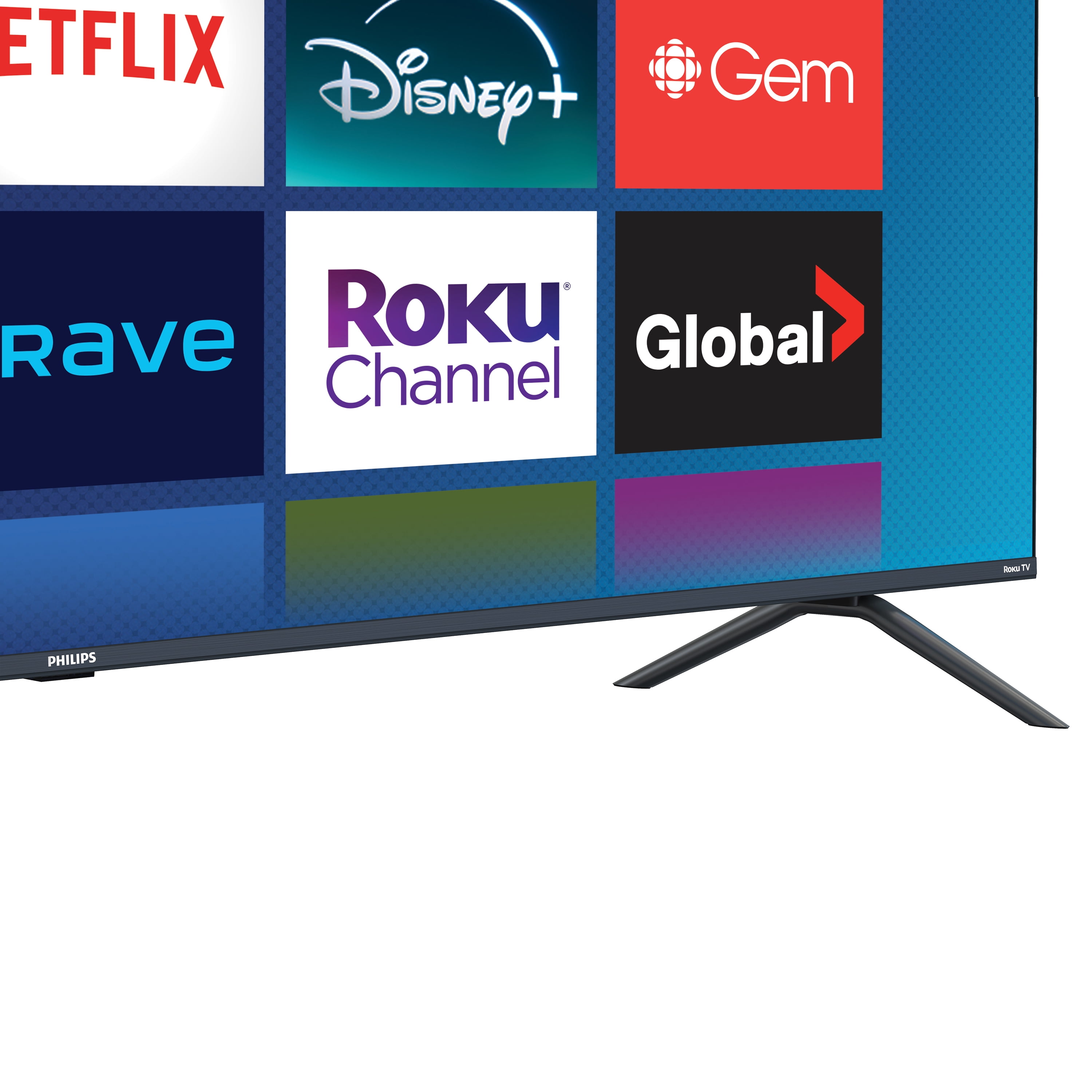 Philips 65" 4K UHD LED Roku Smart TV 65PUL6673/F6, 4K Ultra HD, 2160p, HDR10, 120PMR