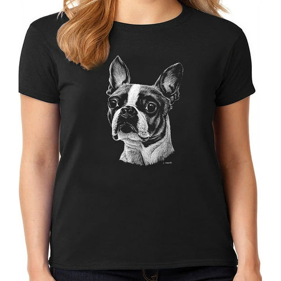 Ladies T-shirt Boston Terrier Dog Breed Gifts