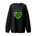 thumbnail image 4 of Qiopertar Femmes Décontracté Manches Longues Col Rond Hauts Blouse Ample Imprimé Saint-Patrick Chandail en Molleton Graphique Liquidation Livraison Gratuite à Moins de 5$ jusqu'à 90 % de Réduction, 4 of 6
