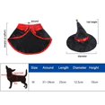 thumbnail image 2 of Halloween Pet Costume Set, Include Pet Cape Vampire Costume, 2 of 5