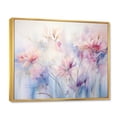 thumbnail image 2 of Designart "Purple Dreamy Flowers II" Abstract Botanicals Floater Framed Canvas Art Print, 2 of 7
