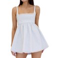 thumbnail image 3 of xiaxaixu Robe d'Été Décontractée pour Femmes Sans Manches Dos Nu avec Dentelle Clubwear, 3 of 9