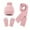 Pink, variant on Lilgiuy Hat Scarf Gloves Set for Women & Men 3 in 1 Fall Winter Beanie Hat Neck Warm Scarf Thickened Gloves Knit Set Gift for Your Parents Friends