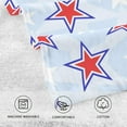 thumbnail image 4 of Dreamtimes Hand Towels American Stars Red Blue Patterned 2 PCS, Cotton Bath Towel for Drying Face Hands Body Decorative Water Absorbent Lightweight Towels for Bathroom Ktichen Travel Gym,16"x28", 4 of 7
