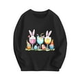 thumbnail image 2 of Lilgiuy Easter Bunny Shirt for Toddler Boys Boys, Cute Eggs Gnome Tractor Long Sleeve Loose Soft Breathable T-Shirts Kids Easter Tees for Daily Wear (Black,7-8 Years), 2 of 5