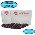 thumbnail image 2 of MMBM 21" Brown Disposable Hair Nets Honeycomb Nylon Honeycomb 2000 Pcs, 2 of 11