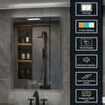thumbnail image 5 of Lexora LS2436LEDMC 36 x 24 in. Savera LED Medicine Cabinet with Defogger, Black, 5 of 6