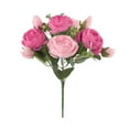 thumbnail image 4 of 1PCS Realistic Flower Bouquet - Lifesize Floral Arrangements with Long Stems - Artificial Peonies & Hydrangeas for Wedding, Living Room & Table Decor, 4 of 4