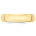 thumbnail image 3 of 14k Yellow Gold 5mm Lightweight Half Round Wedding Band Size 5 HRL050, 3 of 3
