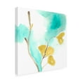 thumbnail image 2 of Trademark Fine Art 'Teal and Ochre Ginko I' Canvas Art by June Erica Vess, 2 of 4