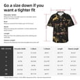 thumbnail image 5 of Disketp Hawaiian Shirts For Men,Christmas Gold Deers1 Print Mens Casual Short Sleeve Button Down Shirts Beach Shirt, 5 of 7