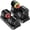 Single(9-55lbs), variant on LNOW 25lbs (1 Pair) Quick Select Adjustable Dumbbells for Homm 5 in 1 Free Weights 5/10/15/20/25lb/50lb Dumbbell with Anti-Slip HanSuitable for Home Gym Exercise Equipment