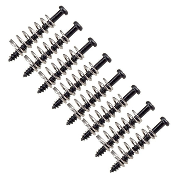 8pcs Metal Electric Guitar Bass Neck Joint Plate Mounting Screws Pickups Adjust Height Screws with Springs 2.5*26mm for Professional Brand Guitar Parts Accessory