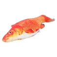 thumbnail image 4 of Cat Electric Fish Toy, Moving Cat Kicker Fish Toy Bite-resistant Wash By Hand Plush With Catnip USB Charging Cable For Hoom For Indoor Outdoor For Cats Red Herring USB Charging, 4 of 8
