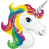 Rainbow Unicorn Foil Balloon 33"
