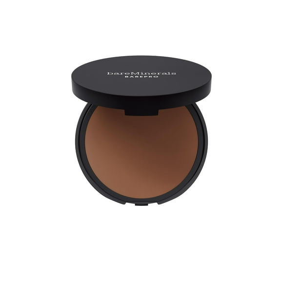 bareMinerals Barepro 16HR Skin-Perfecting Powder Foundation, Matte Pressed Powder Foundation Full Coverage with Plant-Based Squalene, Oil Control, Vegan