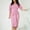 Pink, variant on Sentmoon Pleated Womens Dresses Long Sleeve Crew Neck Holiday Dresses for Women Bodycon Fashion Midi Dresses,Plus Size Fashion A-line Dresses Blue L