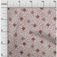 thumbnail image 1 of oneOone Cotton Cambric Dark Red Fabric Geometric Texture Craft Projects Decor Fabric Printed By The Yard 42 Inch Wide, 1 of 4