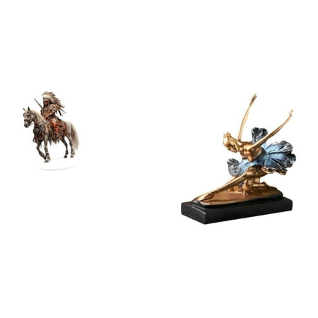 Kuntesetty Acrylic Knight Ballet Dancer Ornament Table Centerpiece 2D Collection Home Decoration Waterproof Gift Desktop Decoration with Base for Home and Ballerina Girls Statue Gift Desk