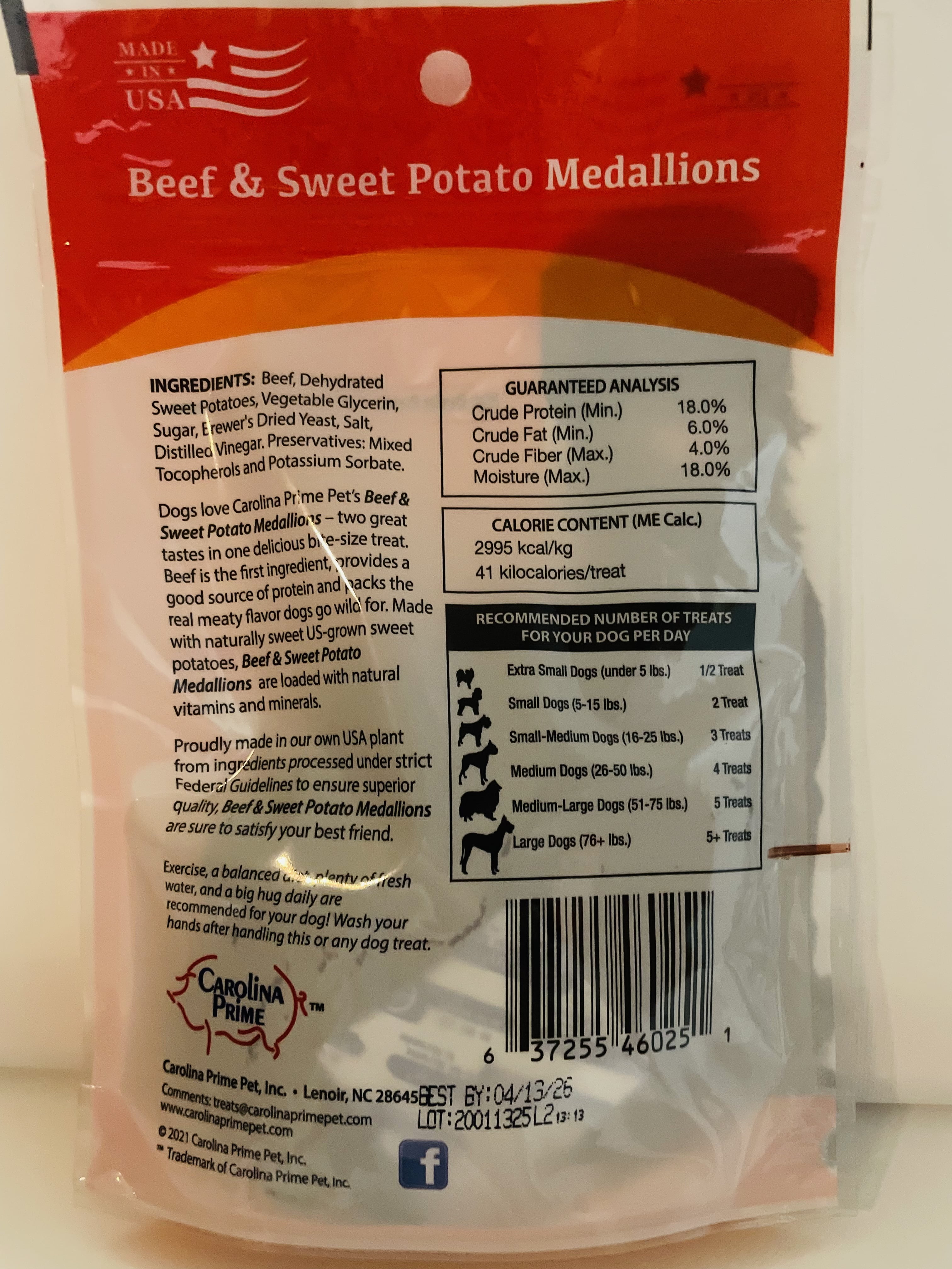Beef & Sweet Potato Medallions