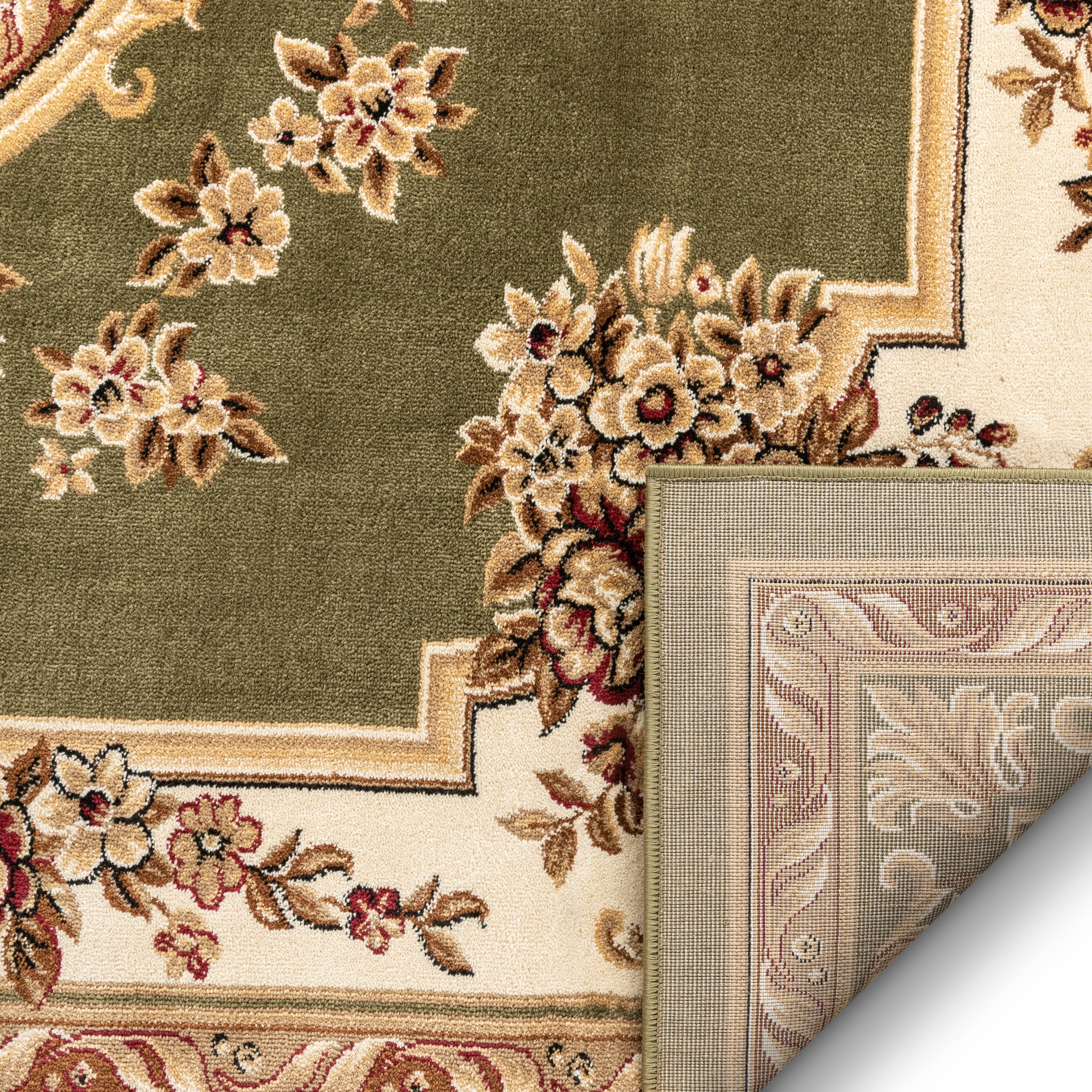 Well Woven  Le Petit Palais Traditional Rug, Green - 10 ft. 11 in. x 15 ft.