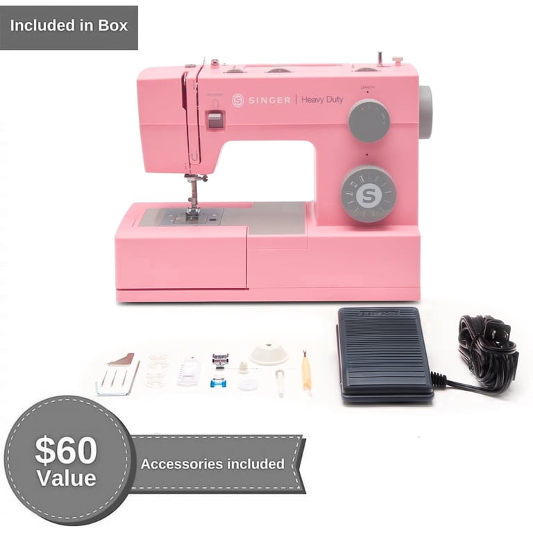 SINGER¬Æ Heavy Duty 4411 Sewing Machine, Pink, 11 Built-In