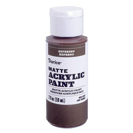 Get a smooth finish, regardless of the project, with this espresso matte acrylic paint. This nontoxic product equips you for painting and