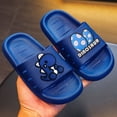 thumbnail image 4 of CAUYDY Big Kids Cloud slides,Boys Girls Slides Non-slip Summer Beach Pool Shoes Toddler Cartoon Slides Sandals Indoor&Outdoor Garden Slippers Shower Shoes(L101-Blue,11), 4 of 5