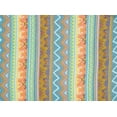 thumbnail image 2 of Zelouf Zoey Rayon Jacquard Print  , Sewing, DIY, Crafts Fabric by the Yard, 408 Aqua/tngrne, 10 Yard, 2 of 2