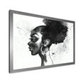 thumbnail image 2 of Designart 'Black and White Portrait of African American Woman I' Modern Framed Art Print, 2 of 4