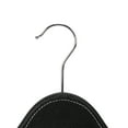 thumbnail image 5 of Simplify Vegan Leather Clothing Hangers, 3 Pack, Black, 5 of 7