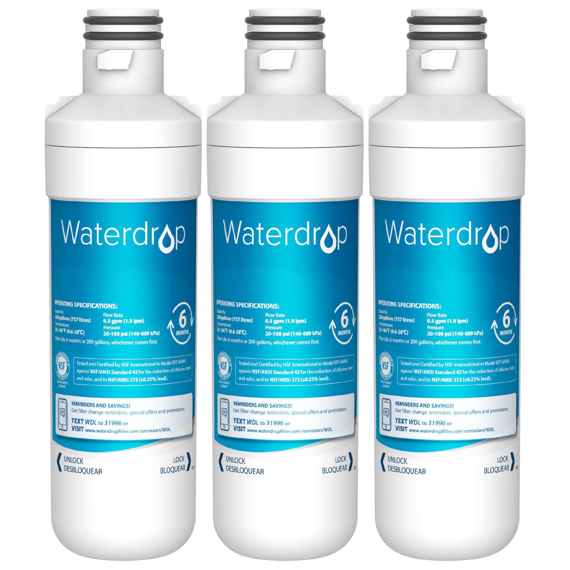 MDJ64844601 Kenmore 46-9980 Compatible with LG LT1000P LT1000PC Pack of 3 ADQ74793501 9980 ICEPURE LT1000P Refrigerator Water Filter and Air Filter ADQ74793502 and LT120F Combo