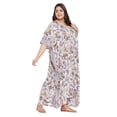 thumbnail image 4 of Caftans pour Femmes Longue Maxi Grande Taille Robe Caftans Manches 3/4 Robes pour Dames Filles en Ligne, 4 of 7