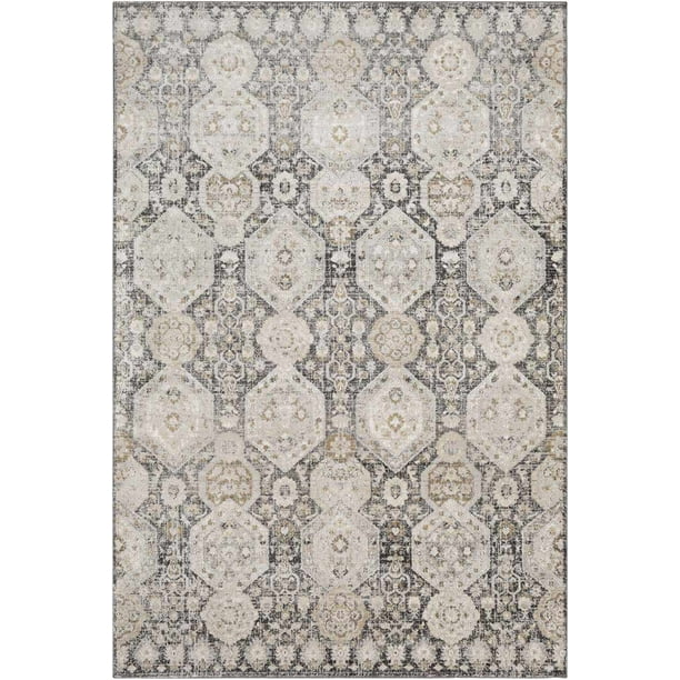 Mark&Day Area Rugs, 6x9 Geelbroek Traditional Black Area Rug (6'7" x 9