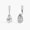 White Gold, variant on 14K Yellow Gold Pear Diamond Earring Jackets, Solitaire Lab Diamond Jacket, IGI Certified 1–4 CTW