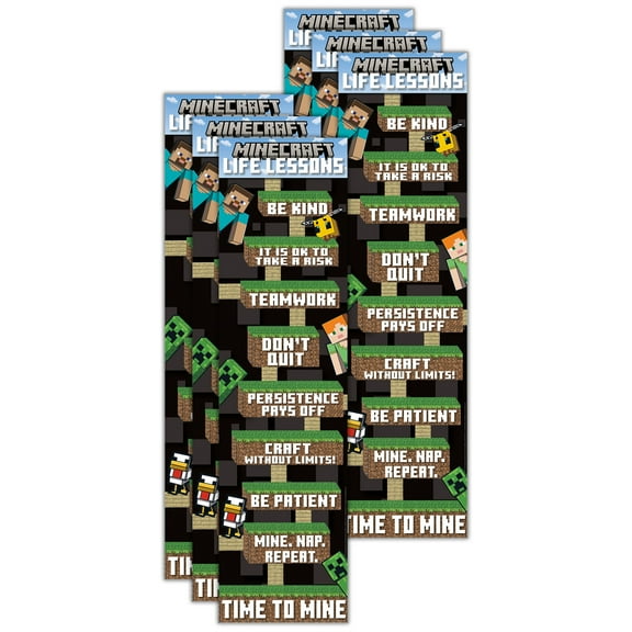 Eureka Minecraft Life Lessons Banner, 12" x 45", Pack of 6