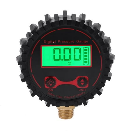 

ZUARFY Digital Tire Pressure Guage with Flashlight 0-250 PSI 1/4 for Car Truck Bicycle