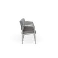 thumbnail image 4 of Lenox Steel Reception Waiting 4-Seat Chair / Silver Steel / Gray / Gray, 4 of 5