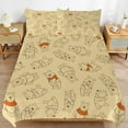 thumbnail image 6 of Winnie The Pooh 3 Piece Bedding Set Cartoon Comforter Set Cute Duvet Cover Sets Super Soft Aldult Bedding Set Kids Bedroom Gifts,1 Duvet Cover with 2 Pillowcases 79"x90", 6 of 8